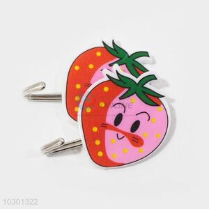 Factory Sales Strawberry Shape Plstic Sticky Hooks