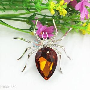 Spider Shaped Rhinestone Brooch for Wedding Invitations