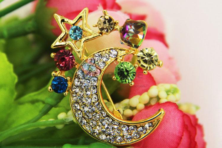 Beautiful Women Rhinestone Brooch/Breastpin for Promotion