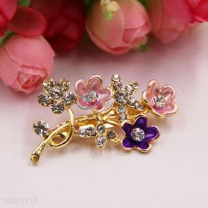 Latest Design Crystal Rhinestone Breastpin Brooch Pin