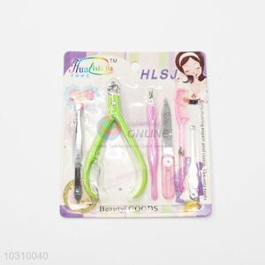 Factory Direct Girls Manicure Set Cuticle Nipper/ Eyebrow Tweezers/ Nail File/ Earpick