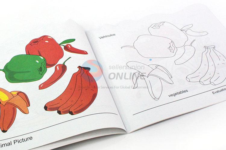 Cartoon Design Kids Education Color Drawing Book