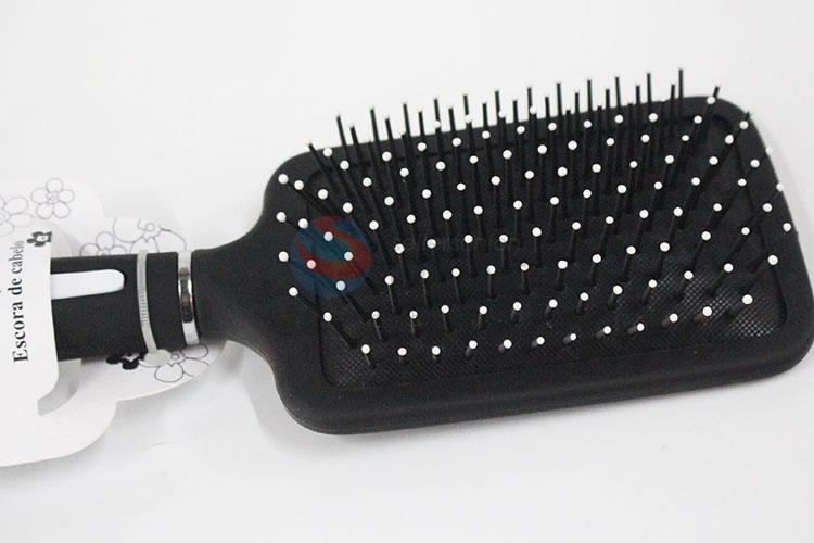 Professional Black Color Square Shaped Hairdressing Styling Tools Arched Design