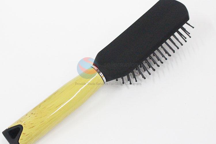 Utility Yellow Color Cylinder-shaped Paddle Brush Antistatic Comb