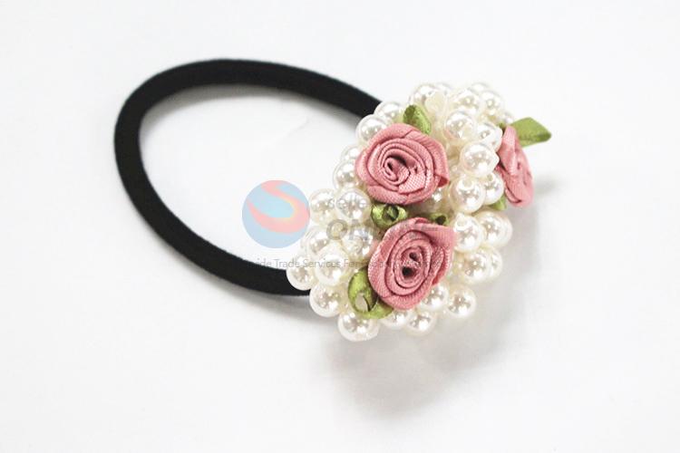 Factory supply delicate pearl&flower hair ring