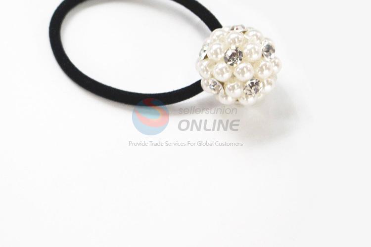 Popular design low price pearl hair ring