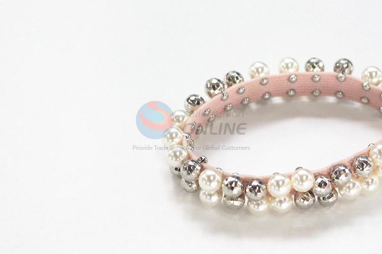 Cheapest high quality pearl hair ring for promotions