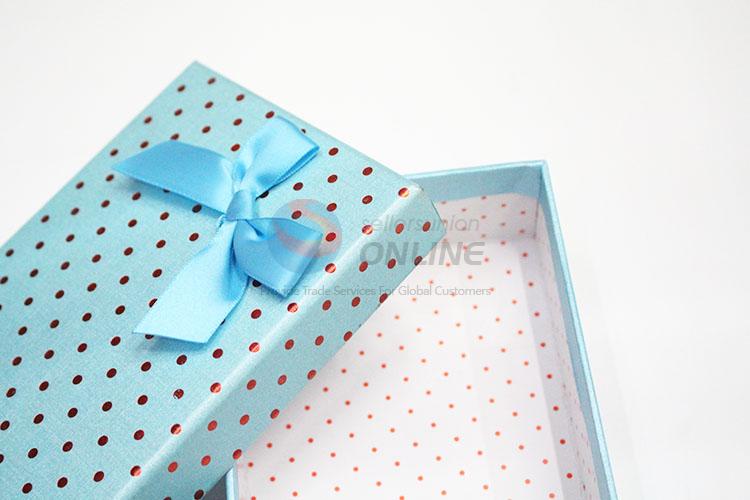 Cardboard Gift Box Sky Blue Paper Long Design Gift Box