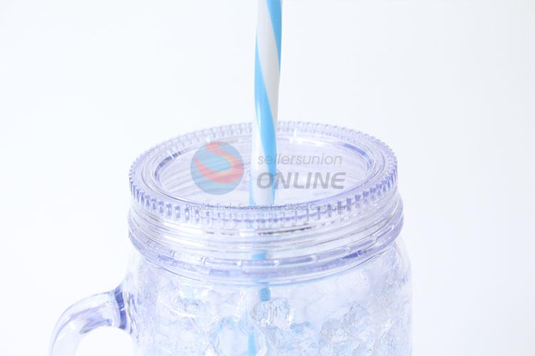 China factory frosty freezer mug ice beer YH-BB gel cup with straw