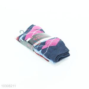 Colorful Check Pattern Women Socks