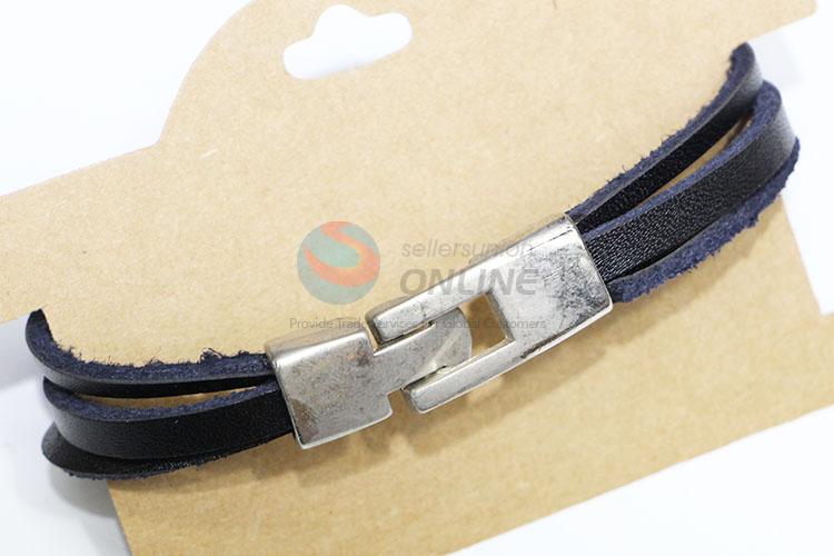 Popular Retro Cowhide Bracelet Antique Bangles for Sale