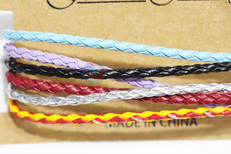 Jewelry Accessories Cowhide Braided Bracelet with Low Price