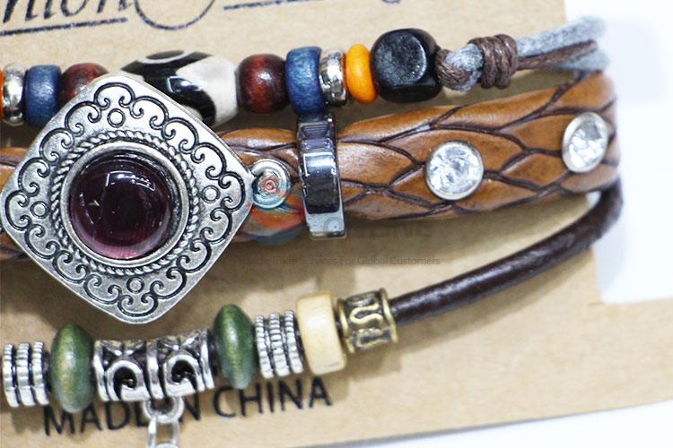 Popular Multi Layer Cowhide Bracelet Accessories for Sale