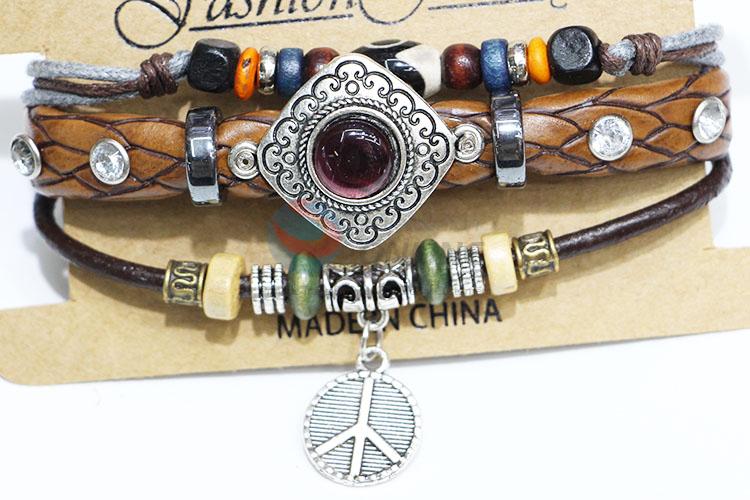 Popular Multi Layer Cowhide Bracelet Accessories for Sale