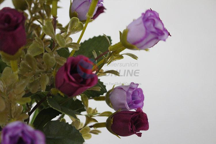 Latest Design artificial plastic fake tea rose