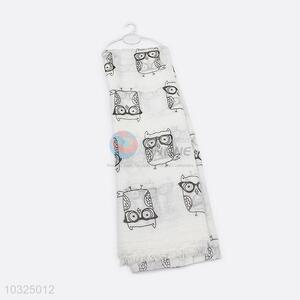 High Quality Digital Printed Shawl Slub Cotton Scarf