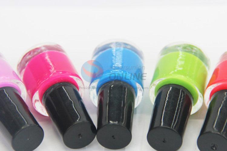 Portable Five Solid Color Art Nail Polish