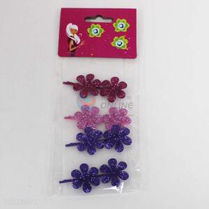 Flower Design 4pcs Hairpins Set