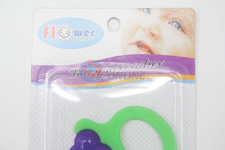 Newest design low price grapes modelling silicone baby teether