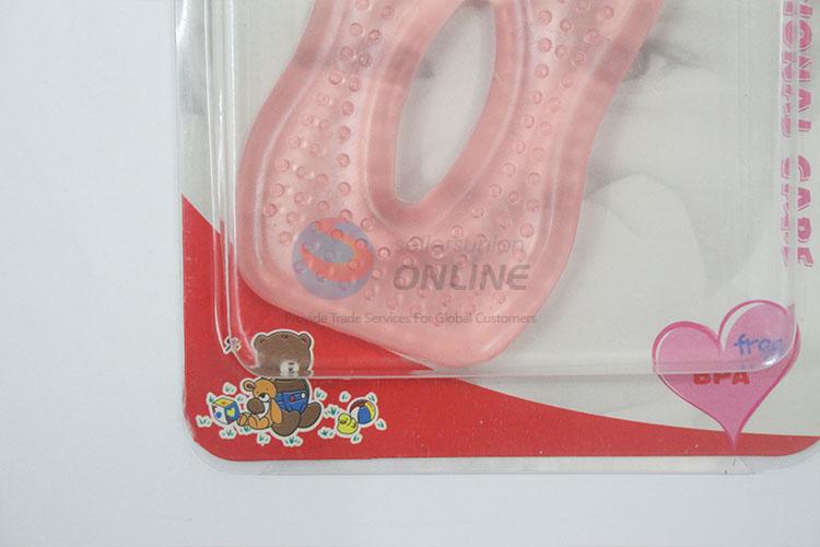 Popular promotional feeding-bottle shaped silicone baby teether