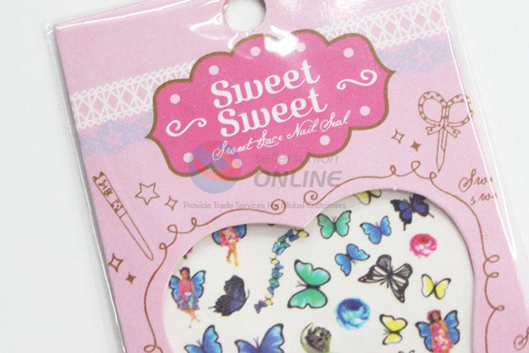 Low price cute useful butterflies nail sticker