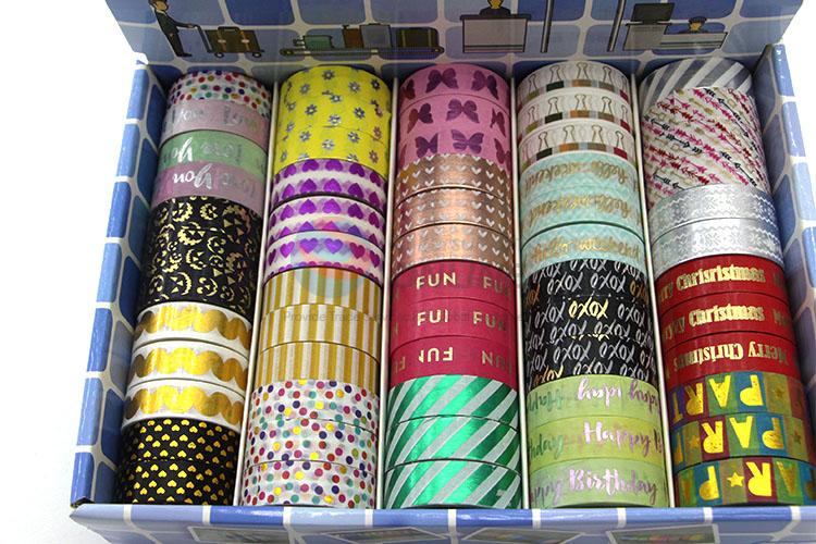 Factory Supply Gold Blocking Washi Tape for Sale