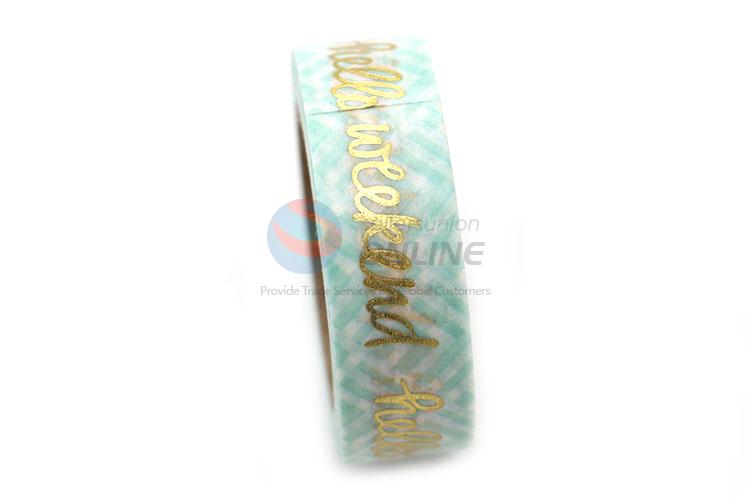 Factory Supply Gold Blocking Washi Tape for Sale