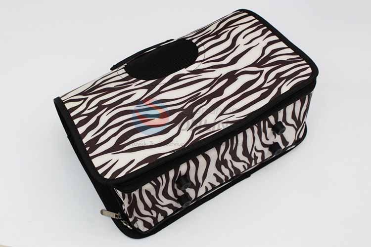 Zebra Pattern Portable Pet Bag