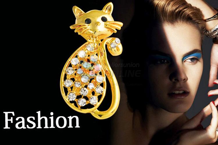 Competitive price hot selling cat brooch