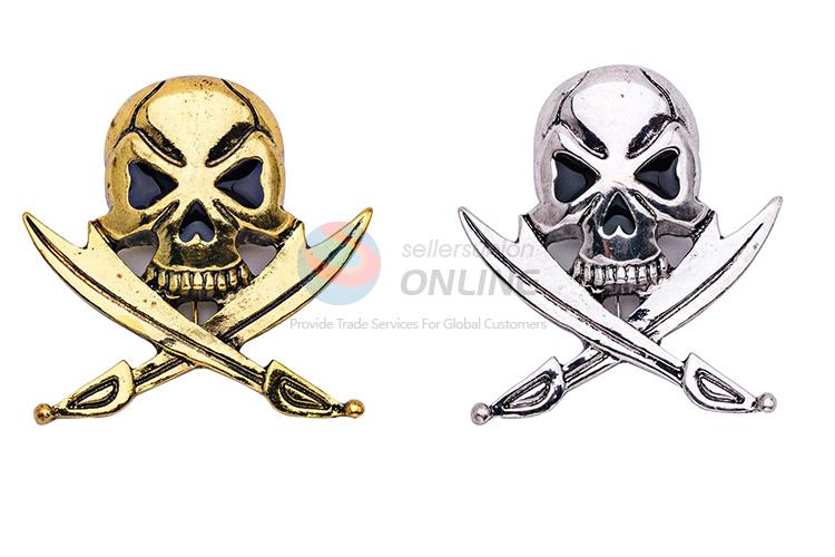 Lovely design custom skull shaped brooch