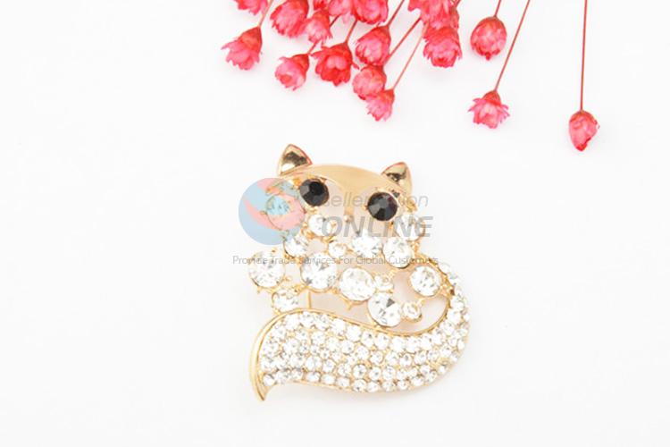 Recent design hot selling fox brooch