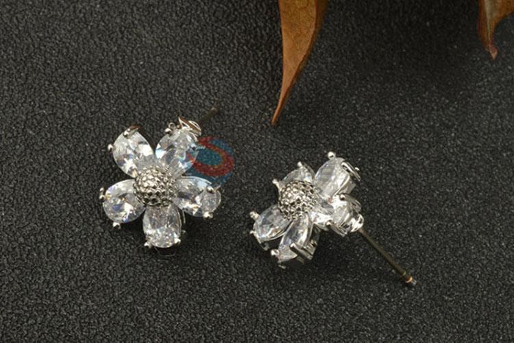 Best selling promotional flower earring studs