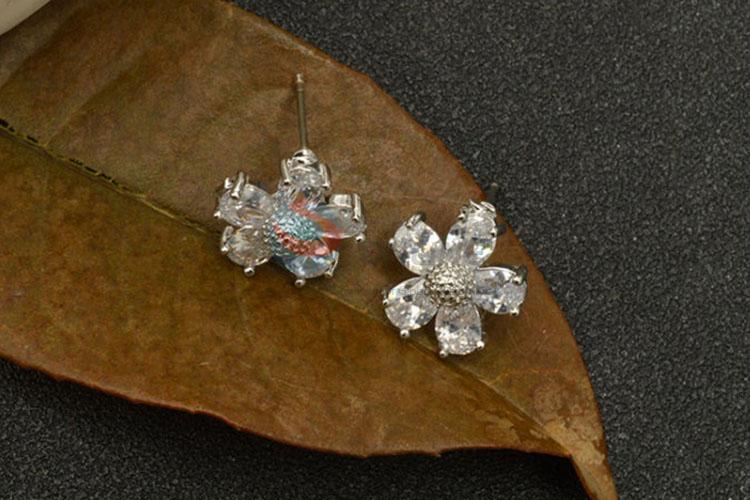 Best selling promotional flower earring studs