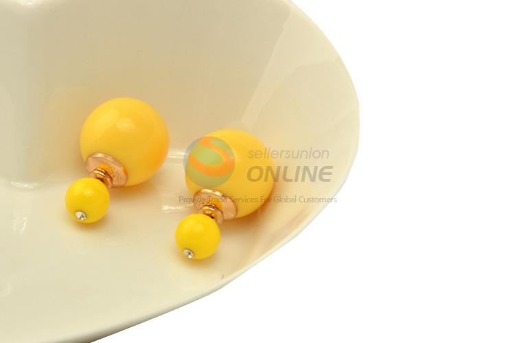 Delicate design good quality colorful pearl earrings