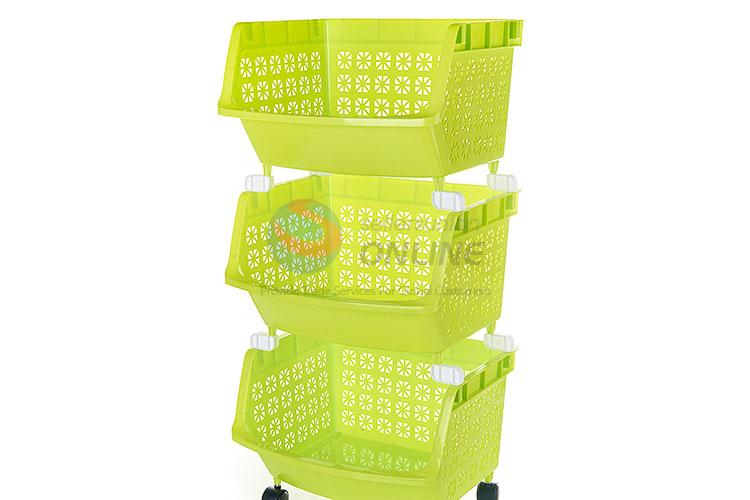 Household Multifunction Three Layers Storage Holders With Wheels