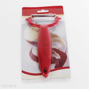 Red plastic vegetable & fruit peeler with wholesale price