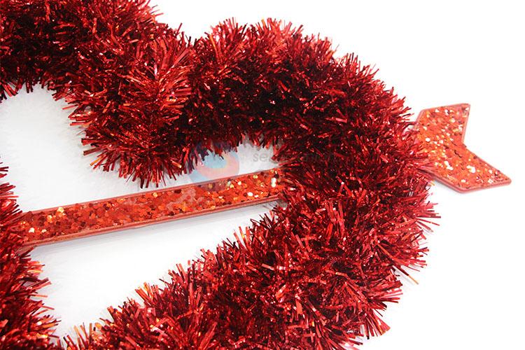 Beautiful Red Heart Shaped Christmas Decoration for Sale