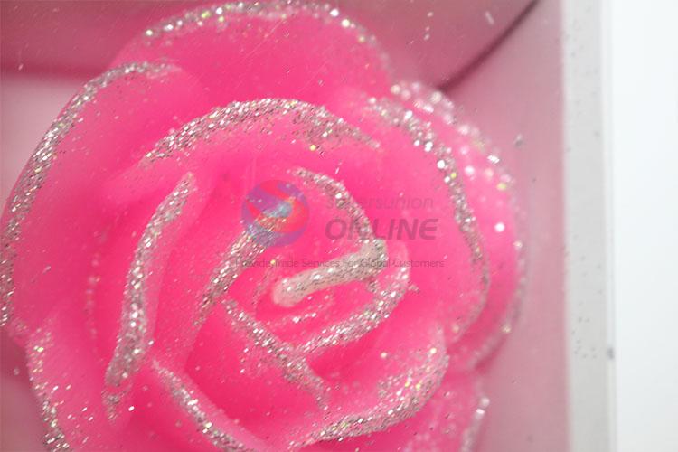 Exquisite glitter flower candles