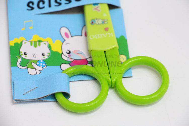 Exquisite rabbit green safety scissors