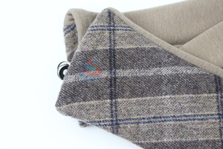 Delicate design good quality women winter warm plaid gloves