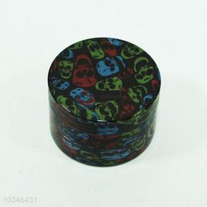 Good quality skull pattern 4 layer kirsite cigarette grinder