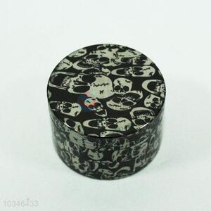 Skull printing round 4 layer muller grinder for smoking