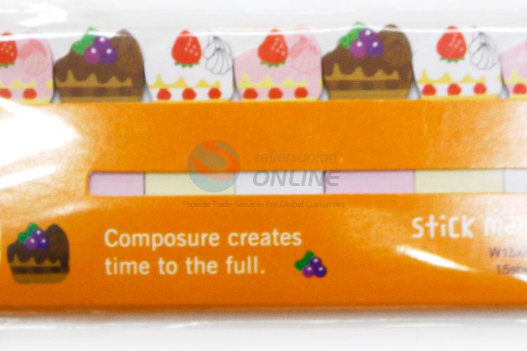 Wholesale Dessert Pattern Sticky Note Paper Sticky Label