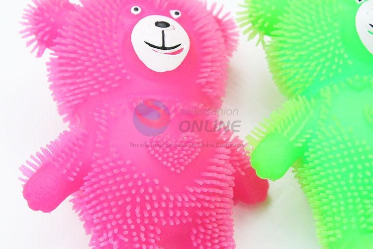 Bear Design Colorful Flash Puffer Ball