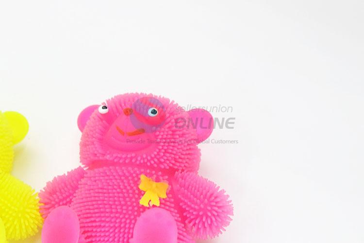 Bear with Bowknot Design Colorful Flash Puffer Ball