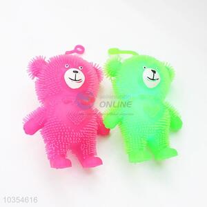 Bear Design Colorful Flash Puffer Ball