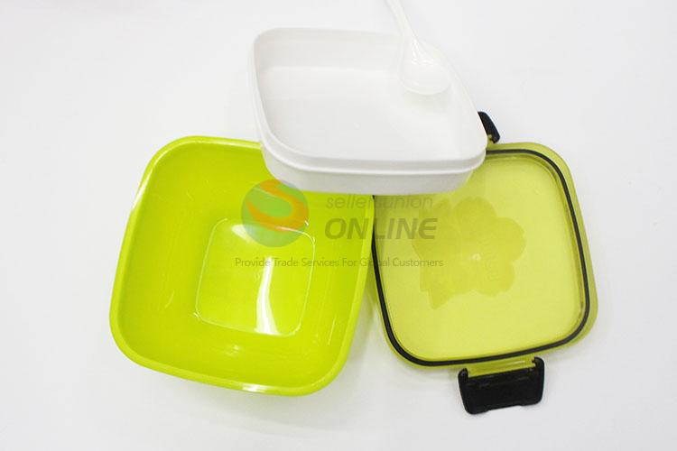 Square Design Plastic Layered Lunch Box