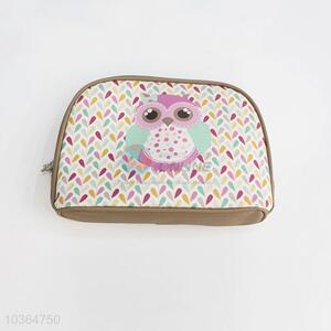 Classical owl pattern storage toiletry bag for outdoor travel