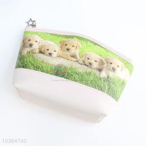 Lovely Dog Pattern Travel Cosmetic Bag