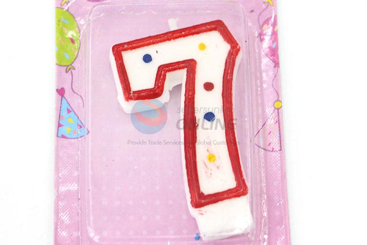 Factory Direct Numeral Candles/Number 7 Birthday Candle for Sale